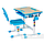 Растущая парта и стул транформер Fun Desk Bambino Blue, фото 3