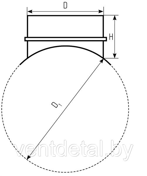 Врезка - седло ф100-ф100 - фото 1 - id-p5833927