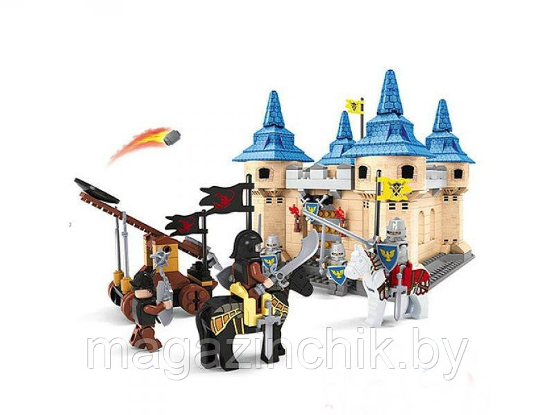 Конструктор Замок рыцарей из серии Сила рыцаря 27804 Ausini 576 деталей аналог Лего (LEGO) - фото 2 - id-p5949671