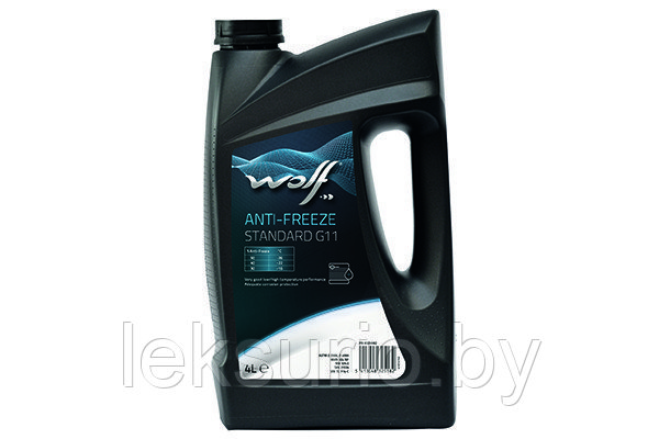 Антифриз концентрат WOLF 50000/4 G11 ANTI-FREEZE STANDARD 4 л синий