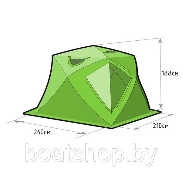 Зимняя палатка Лотос Куб 4 Компакт - фото 5 - id-p108250269