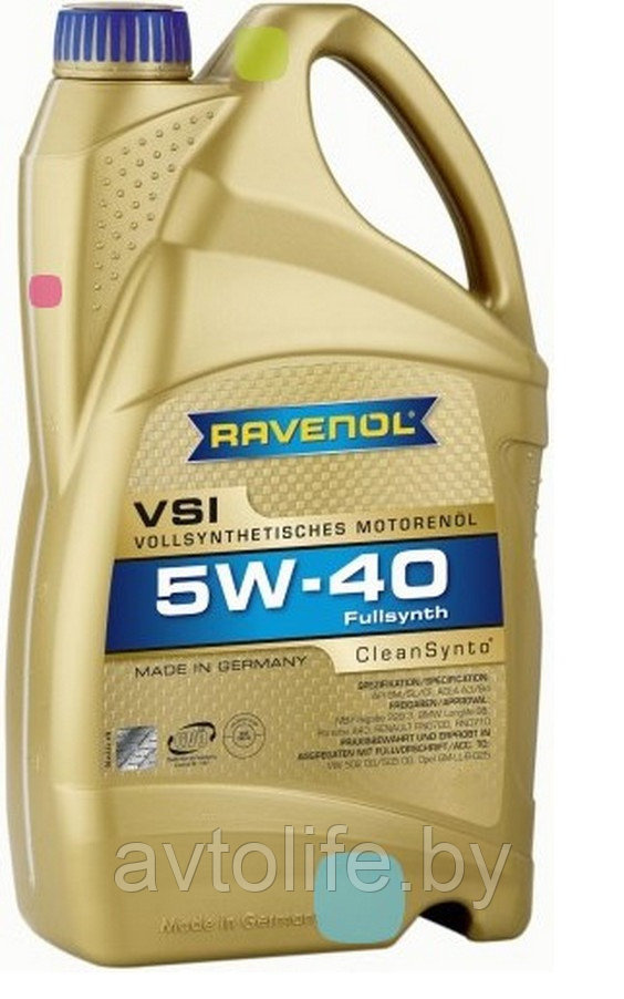 Моторное масло Ravenol VSI 5W-40 5л - фото 1 - id-p1643917