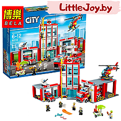 Конструктор Bela Пожарная часть (аналог LEGO City 60110 ) 958 деталей арт. 10831 (ВТ)