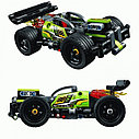 Конструктор Technic "Зеленый гоночный автомобиль", инерционный, аналог Lego Technic 42072 арт. 10820  (ВТ), фото 3