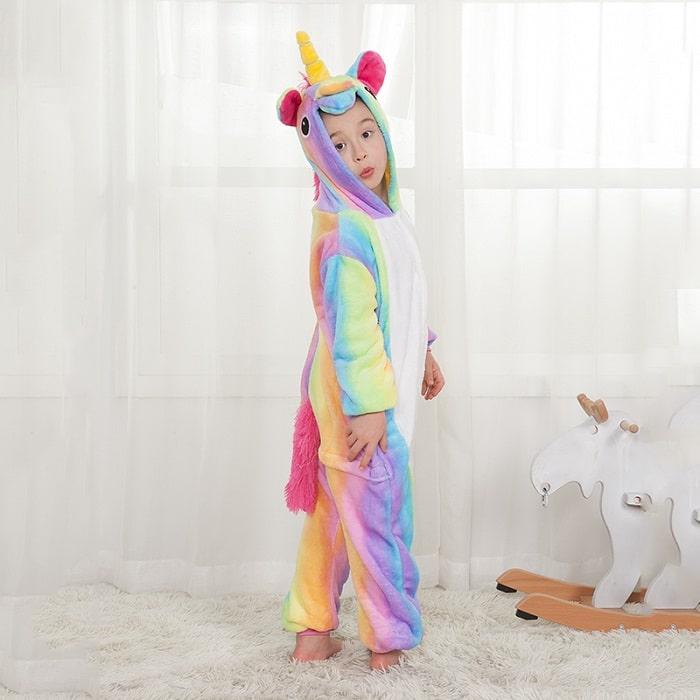 Пижама Кигуруми «Радужный единорог» детская