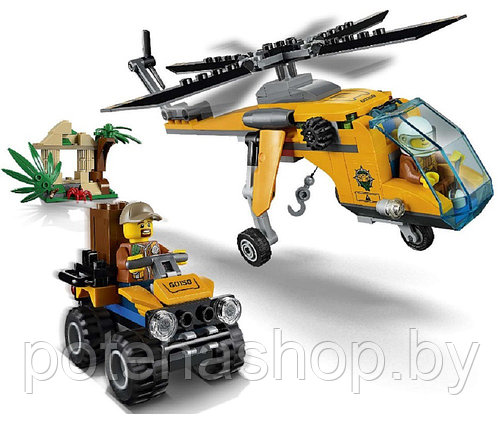 Конструктор 10709 Грузовой вертолет исследователей джунглей, фото 2