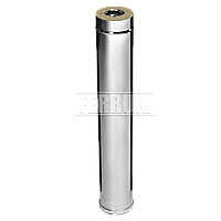 Сэндвич труба Ferrum 0,5м (430/0,8мм + нерж.) D=150\250