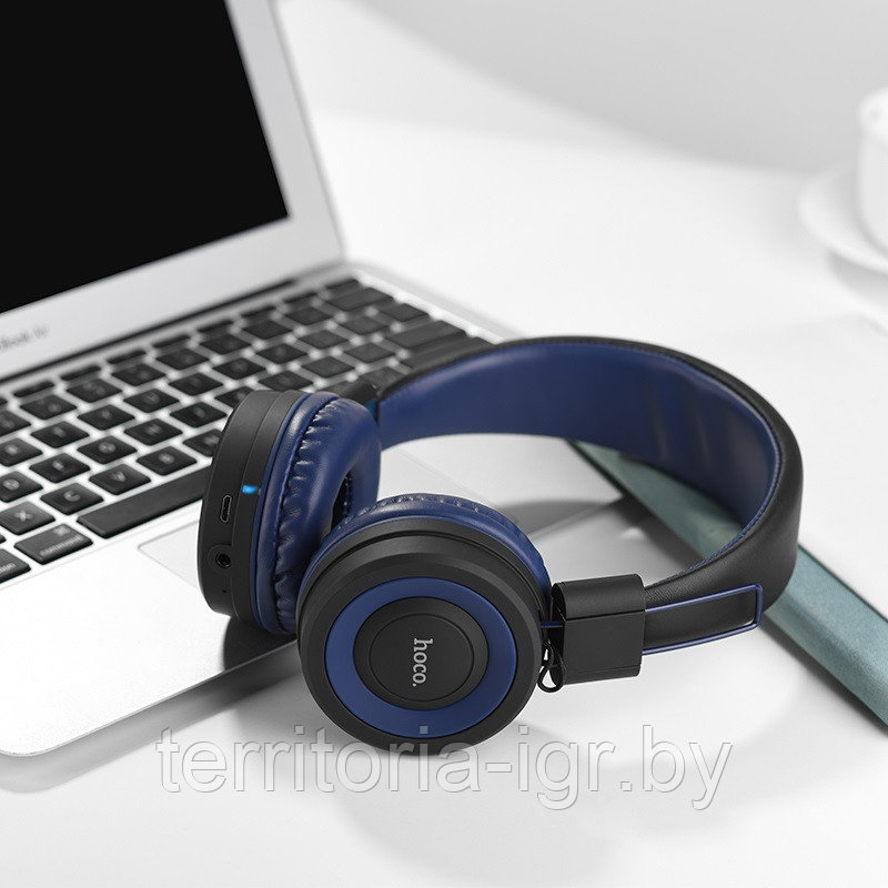 Беспроводная Bluetooth-гарнитура c микрофоном W16 красный Hoco - фото 4 - id-p108321662
