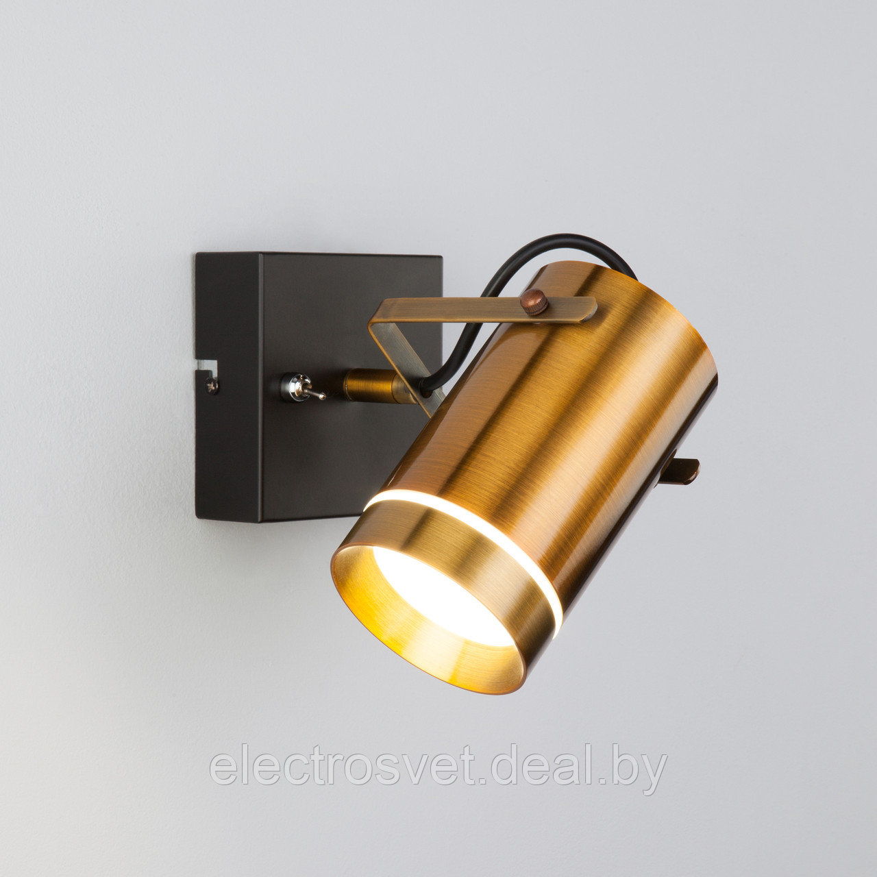 Настенный светодиодный светильник с поворотными плафонами 20063/1 LED античная бронза - фото 2 - id-p108322206