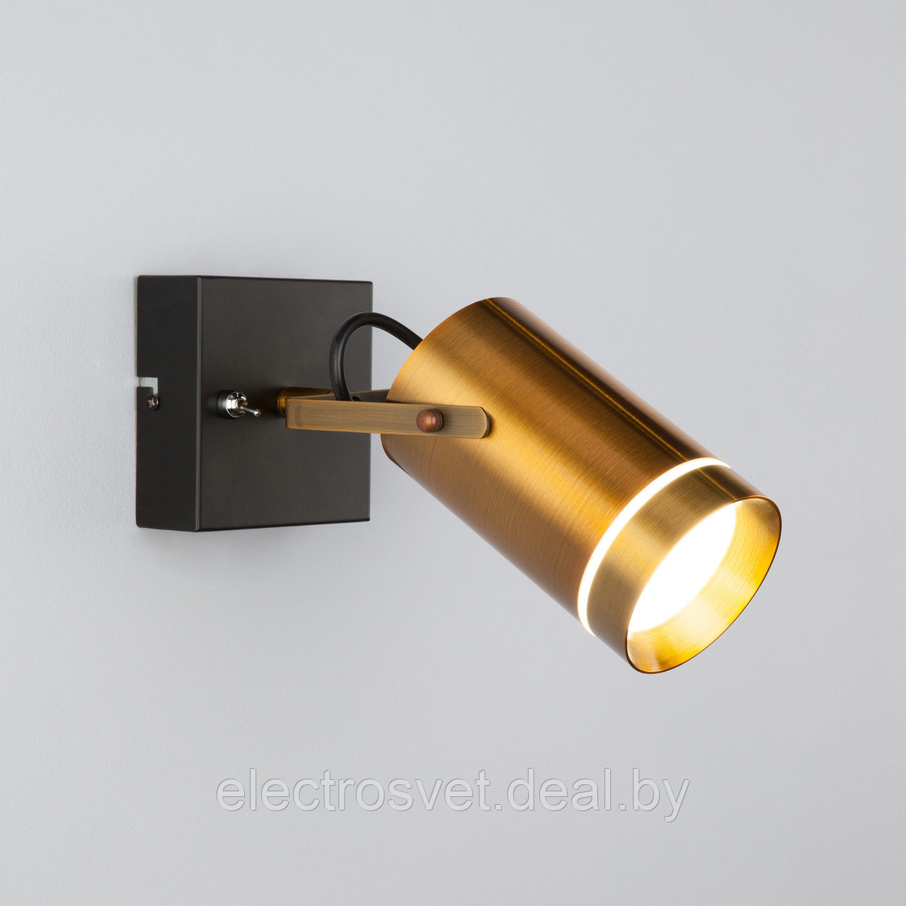 Настенный светодиодный светильник с поворотными плафонами 20063/1 LED античная бронза - фото 3 - id-p108322206