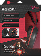 Гарнитура DeadFire G-530D черный-красный Defender