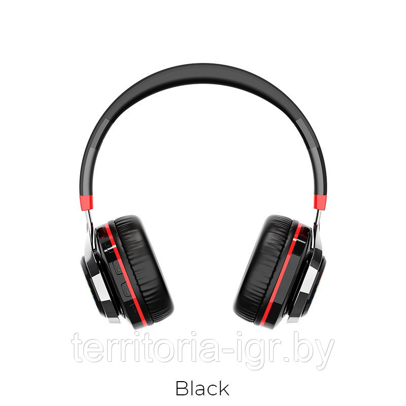 Беспроводная Bluetooth-гарнитура c микрофоном BO8 черный Borofone - фото 2 - id-p108325907