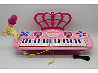 Детское пианино-синтезатор с микрофоном на ножках