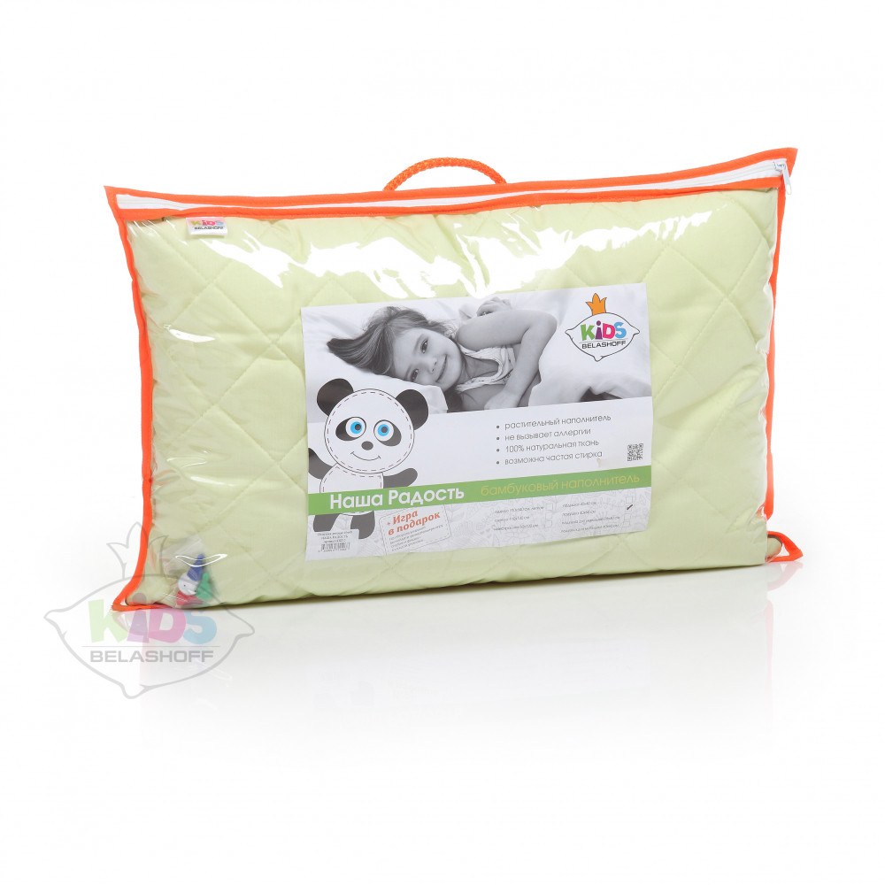 Бамбуковая подушка для детей 50х70 в сатине "Наша радость" от 3-х лет арт. КБП6 - фото 6 - id-p44509098