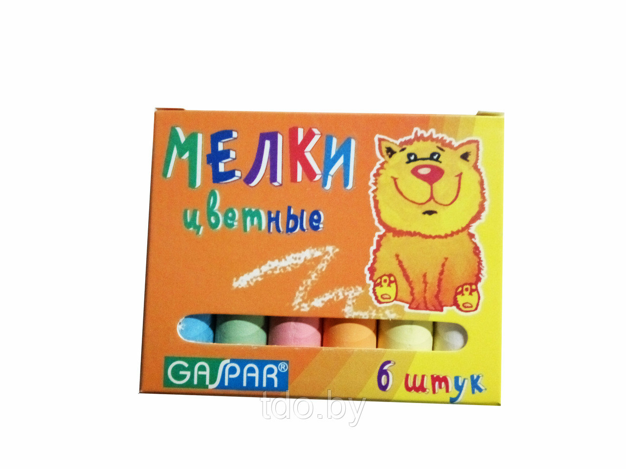 Мелки школьные цветные 6 шт.