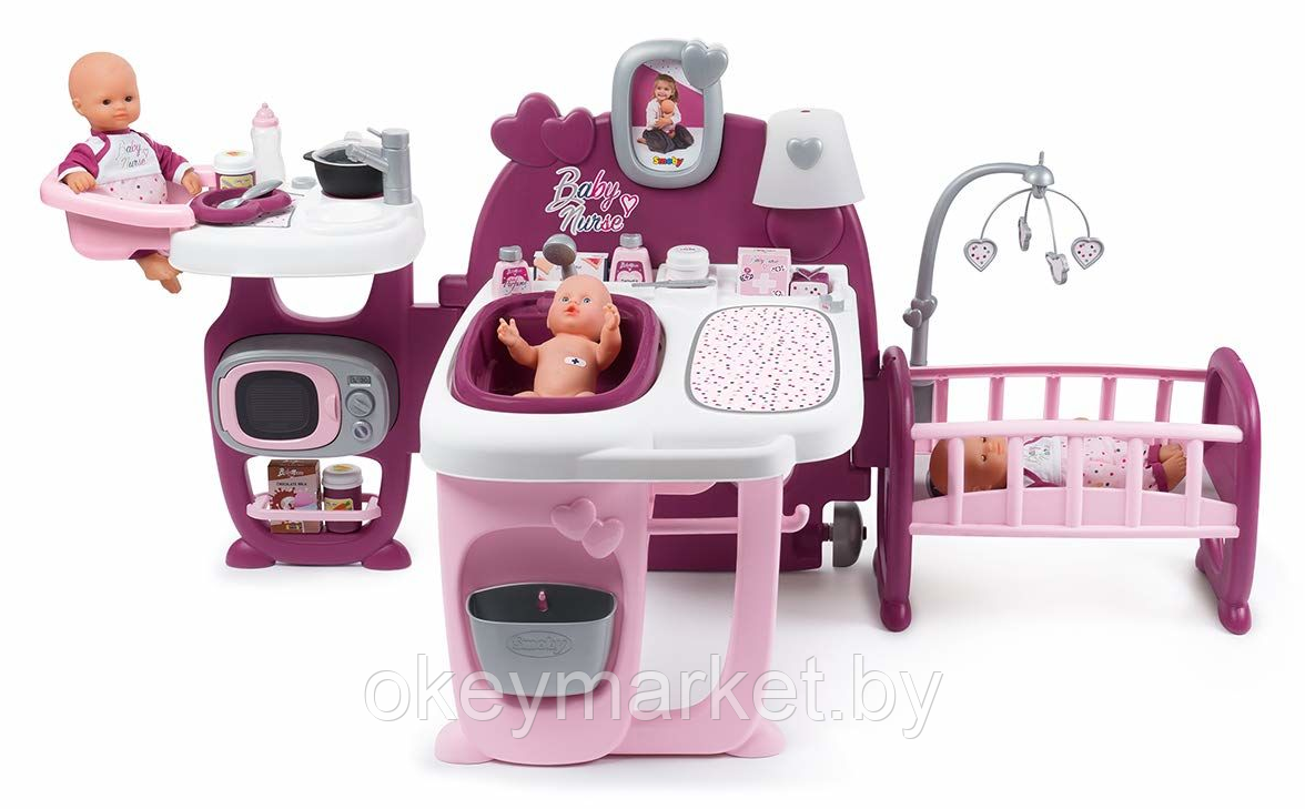 Игровой набор для девочек по уходу за куклой Smoby Baby Nurse