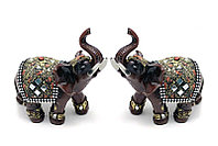 Сувенир керамический "Индийские Слоны", (пара 8*10см)