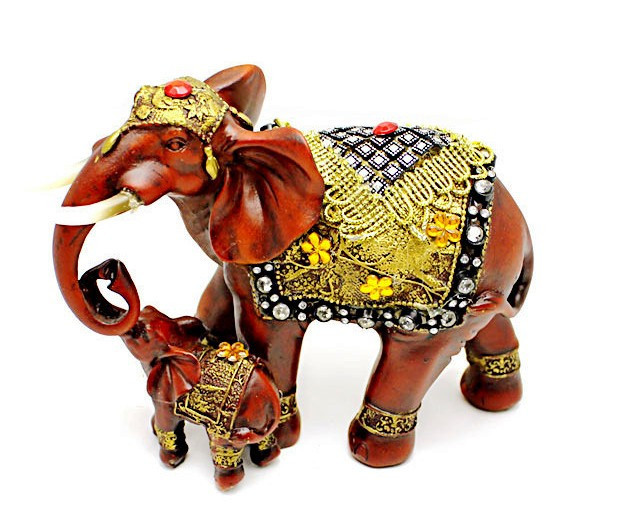 Сувенир "Индийские Слоны" керамический 12*17*8см - фото 1 - id-p108336243
