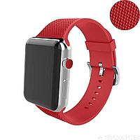 Силиконовый ремешок для Apple Watch, Watch 2, Watch 3 38мм, Watch 4 40мм, красный