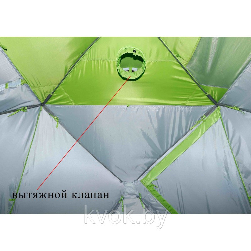 Зимняя палатка ЛОТОС КУБ 3 Компакт Термо (2,10x2,10x1,80 м) - фото 8 - id-p108379341