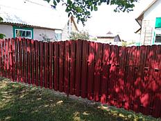 Забор из металлоштакетника (арка) 1