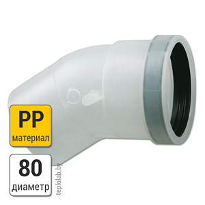 Колено Buderus DN80 PP, 30°