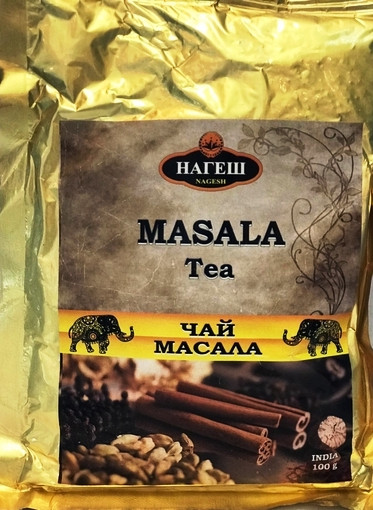 Масала Чай Нагеш (NageshTea Masala), 100г - черный листовой чай + пряности - фото 1 - id-p108420572