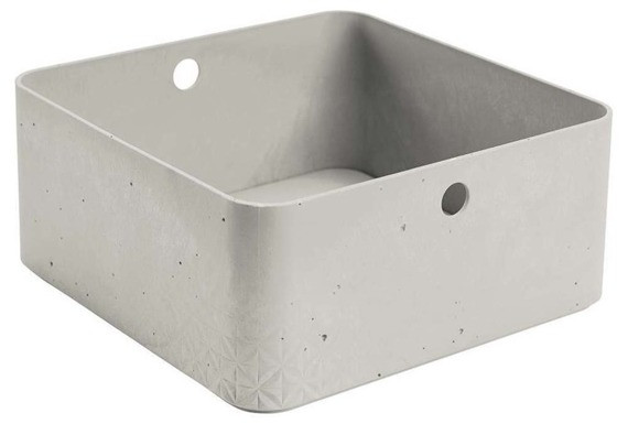 Коробка квадратная L Beton 8,5L, серый - фото 1 - id-p107804857