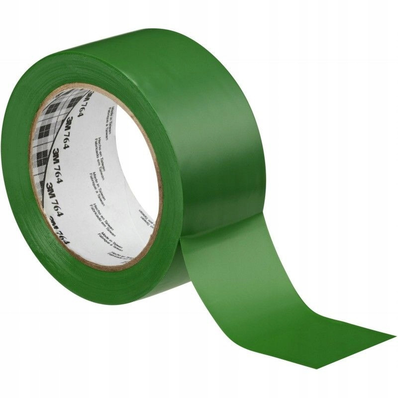 Виниловая клейкая лента для разметки пола  7641 3М  ,50мм х 33м (зеленая)