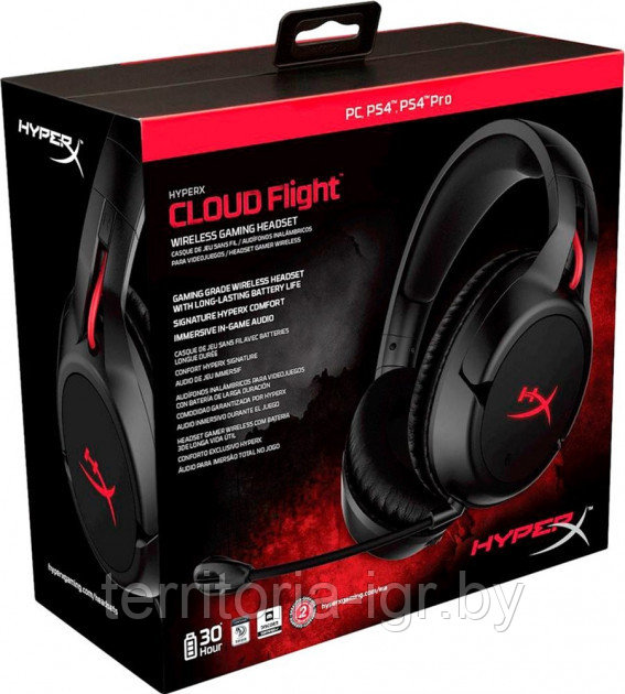 Игровая гарнитура Cloud Flight HX-HSCF-BK/EM HyperX