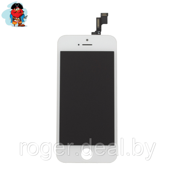 Экран для Apple iPhone 5S/SE с тачскрином, цвет: белый (аналог) - фото 1 - id-p35910444