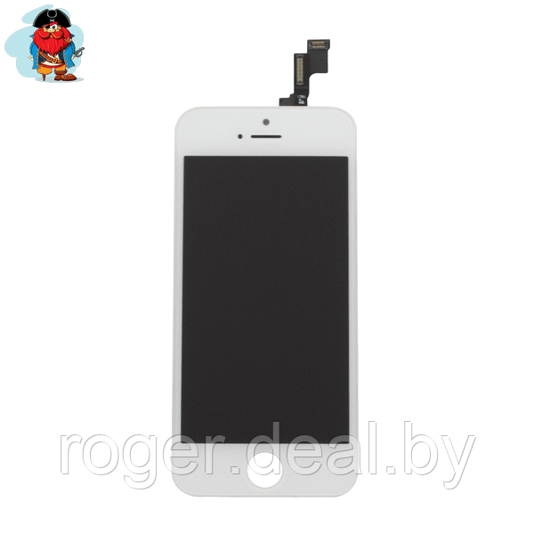 Экран для Apple iPhone 5S/SE с тачскрином, цвет: белый (оригинальный дисплей) - фото 1 - id-p69816093