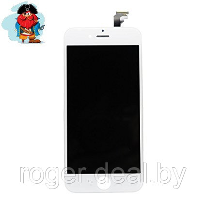Экран для Apple iPhone 6 с тачскрином, цвет: белый (аналог) - фото 1 - id-p40736187