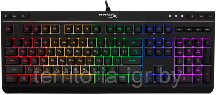 Игровая клавиатура Alloy Core RGB (Membrane) HX-KB5ME2-RU HyperX - фото 3 - id-p108469756