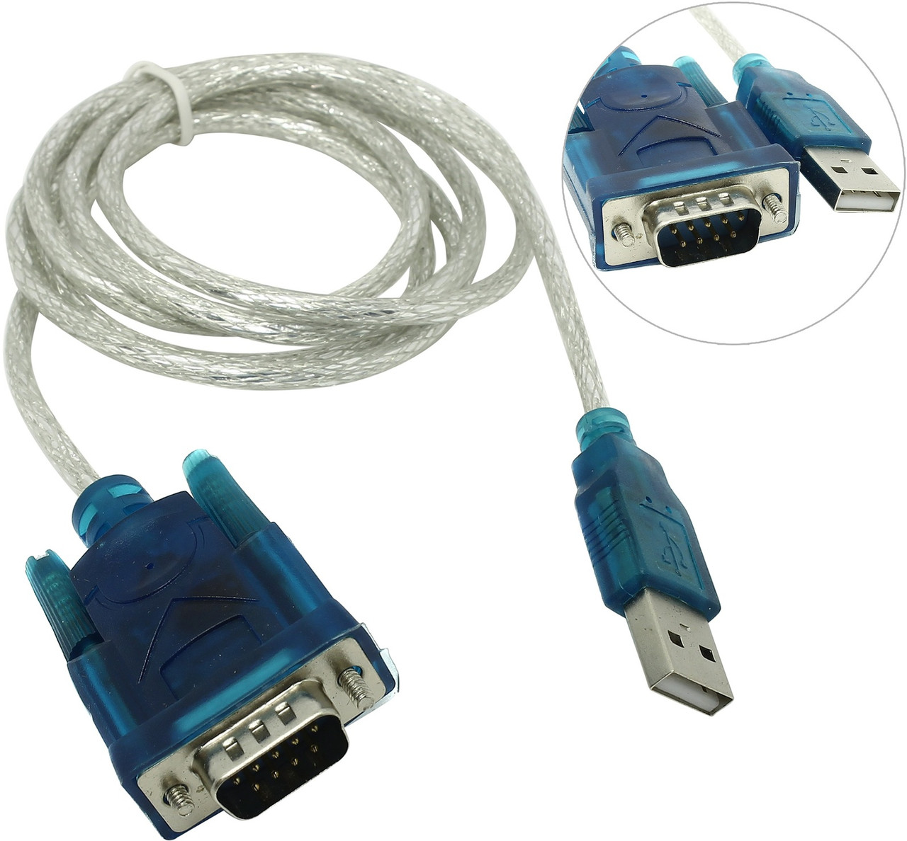 Кабель-переходник USB AM - COM DB9M (RS-232) VCOM VUS7050 1.2м - фото 1 - id-p108474016
