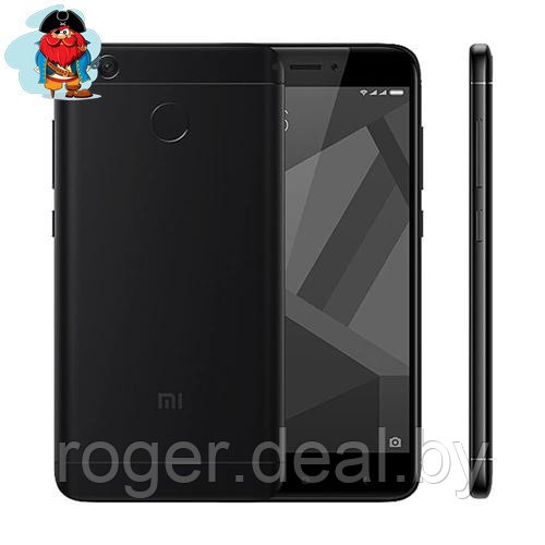 Задняя крышка для Xiaomi Redmi 4X цвет: черный - фото 1 - id-p69816134
