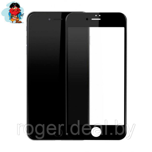 Защитное стекло для Apple iPhone 6s Plus 5D (полная проклейка), цвет: черный - фото 1 - id-p92972069