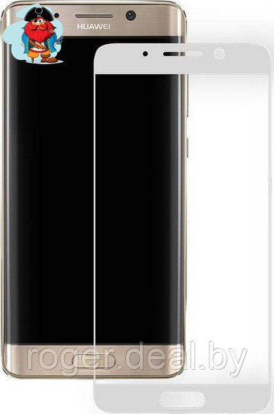 Защитное стекло для Huawei Ascend Mate 9 3D (проклейка по контуру), цвет: белый - фото 1 - id-p92972203