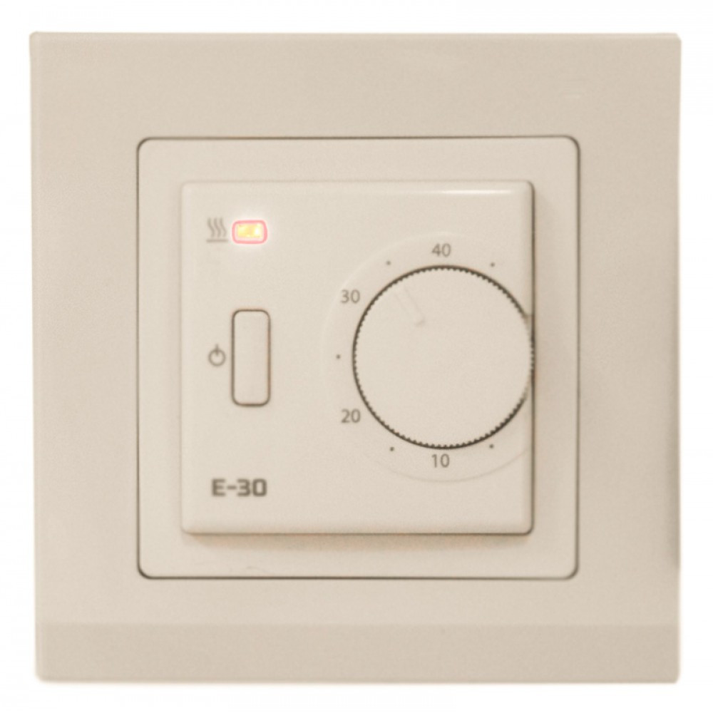 Терморегулятор EASTEC E - 30 белый или кремовый, механический Ю.Корея