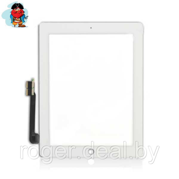 Тачскрин для планшета Apple iPad 3 (A1403, A1430, A1416), цвет: белый - фото 1 - id-p92972429