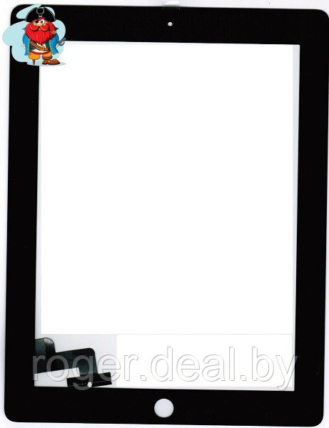 Тачскрин для планшета Apple iPad 2 (A1395, A1396, A1397), цвет: черный - фото 1 - id-p92972438