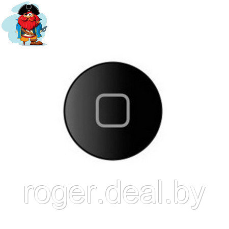 Кнопка Home для Apple iPad 2, цвет: черный - фото 1 - id-p92972603