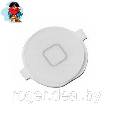 Кнопка Home для Apple iPhone 4, цвет: белый - фото 1 - id-p92972608
