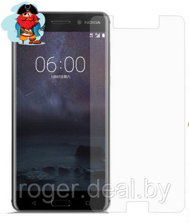 Защитное стекло для Nokia 6 (2018), цвет: прозрачный - фото 1 - id-p92972777