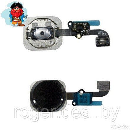 Шлейф кнопки Home для Apple iPhone 6, цвет: черный - фото 1 - id-p92972853