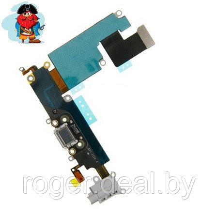 Шлейф разъема зарядки для Apple iPhone 6 Plus (Charge Conn), цвет: черный - фото 1 - id-p92972856