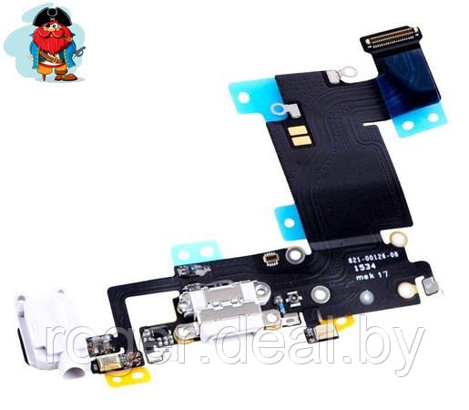 Шлейф разъема зарядки для Apple iPhone 6S Plus (Charge Conn), цвет: белый - фото 1 - id-p92972869