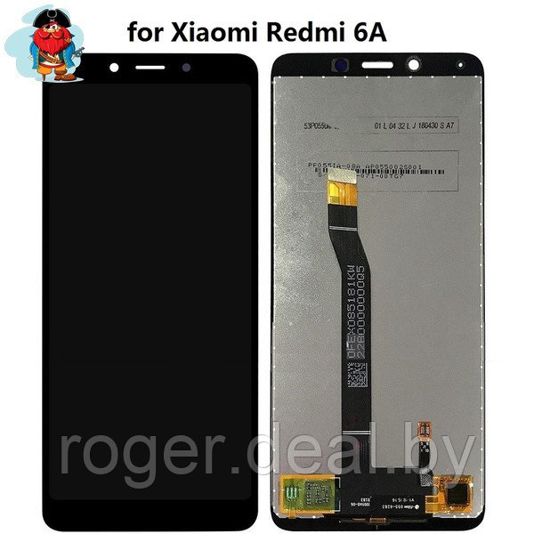Экран для Xiaomi Redmi 6A с тачскрином, цвет: черный - фото 1 - id-p92972909