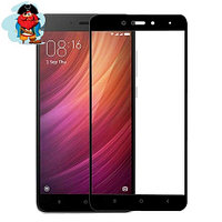 Защитное стекло для Xiaomi Redmi Note 4 5D (полная проклейка), цвет: черный