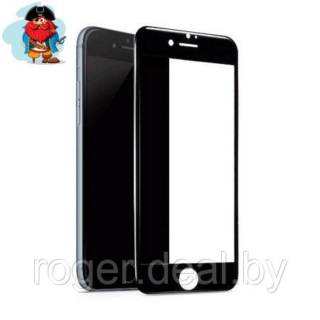Защитное стекло для Apple iPhone 8 5D (полная проклейка), цвет: черный - фото 1 - id-p93017219